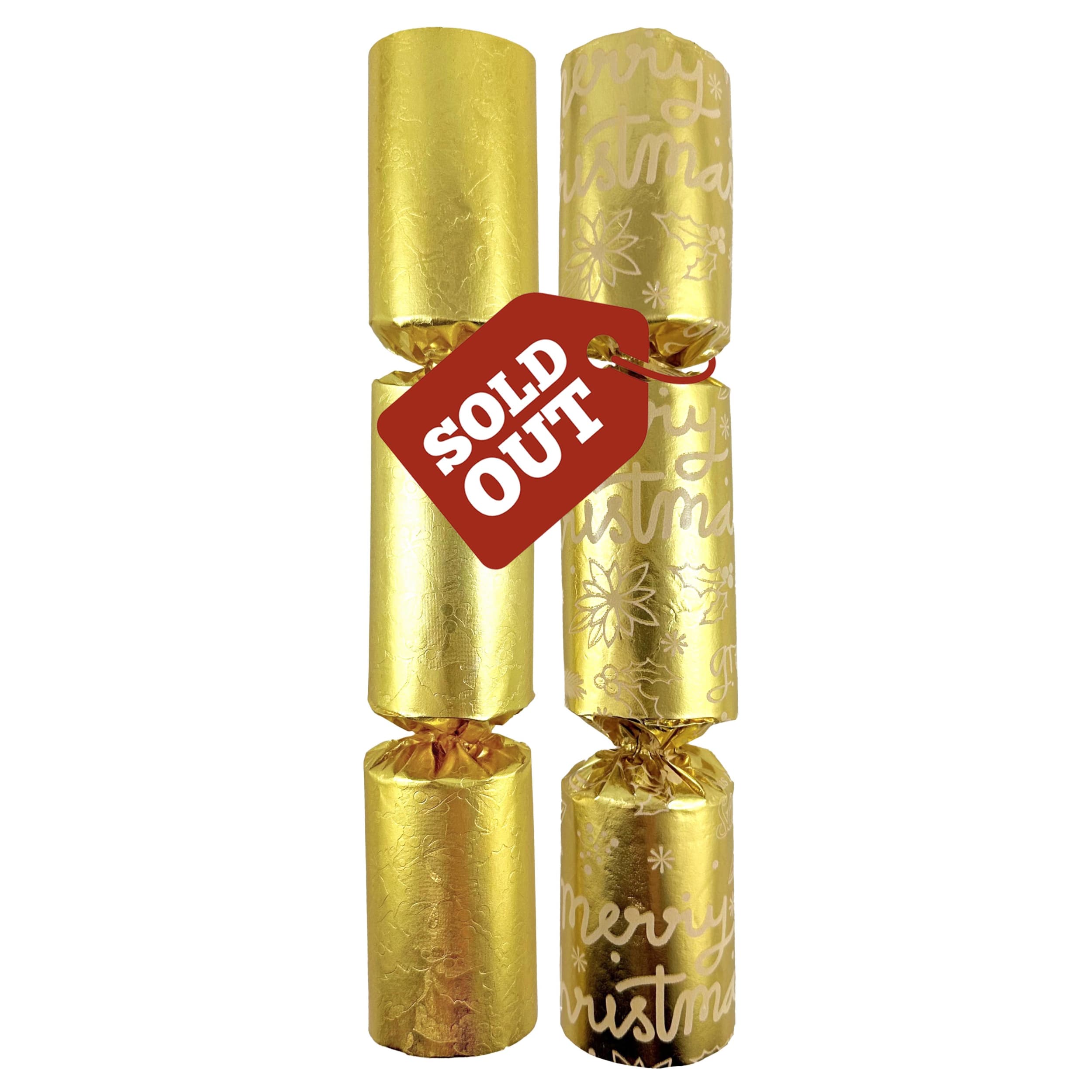 Occasions BonBons 250mm Foil Gold Embossed & Printed (50 Pack)
