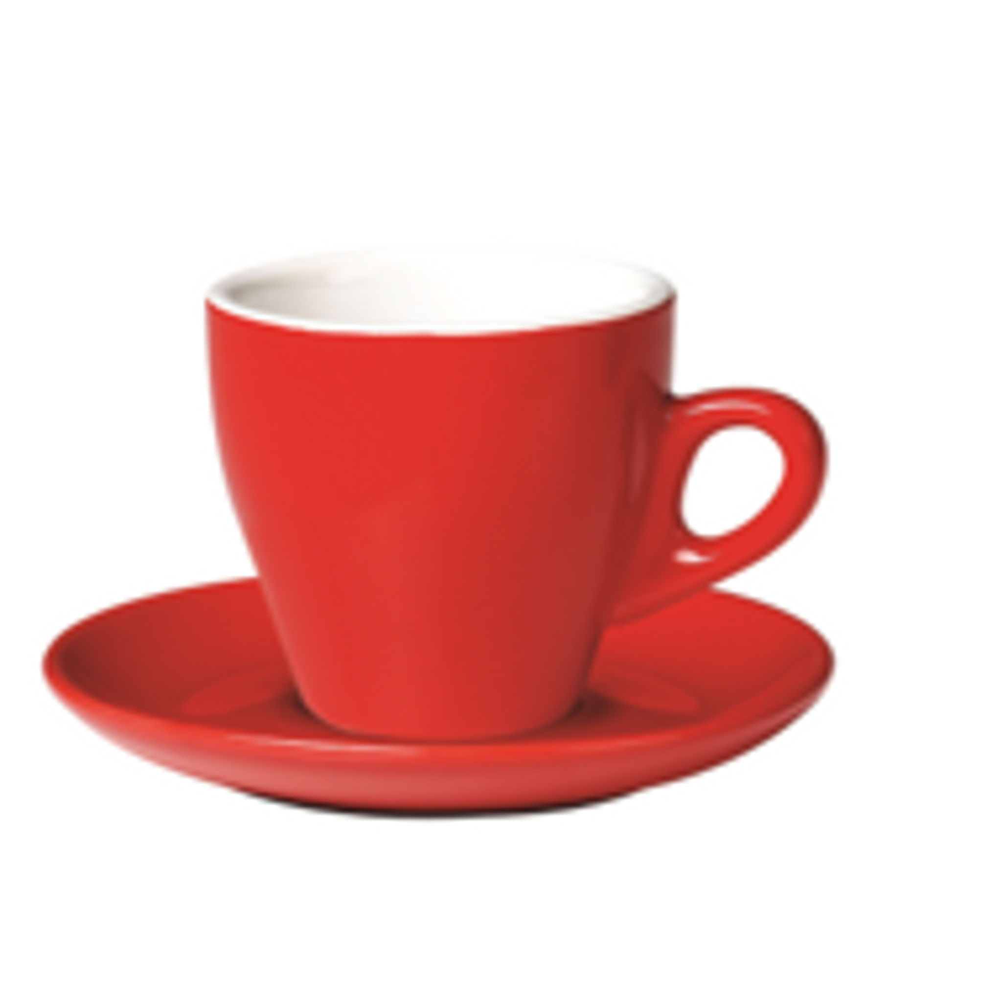 Incasa Tulip Cappuccino Saucer Red (200ml) 6 Pack