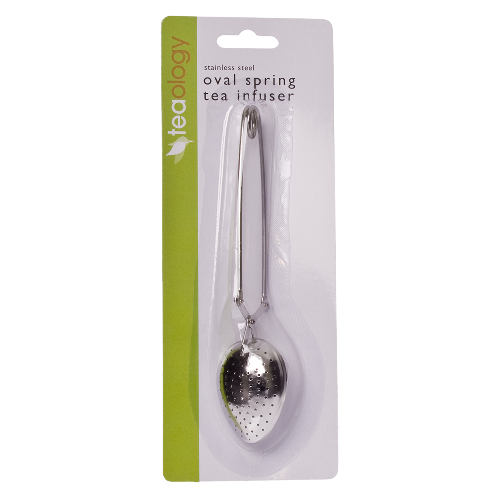 Teaology Stainless Steel Oval Mesh Spring Tea Infuser