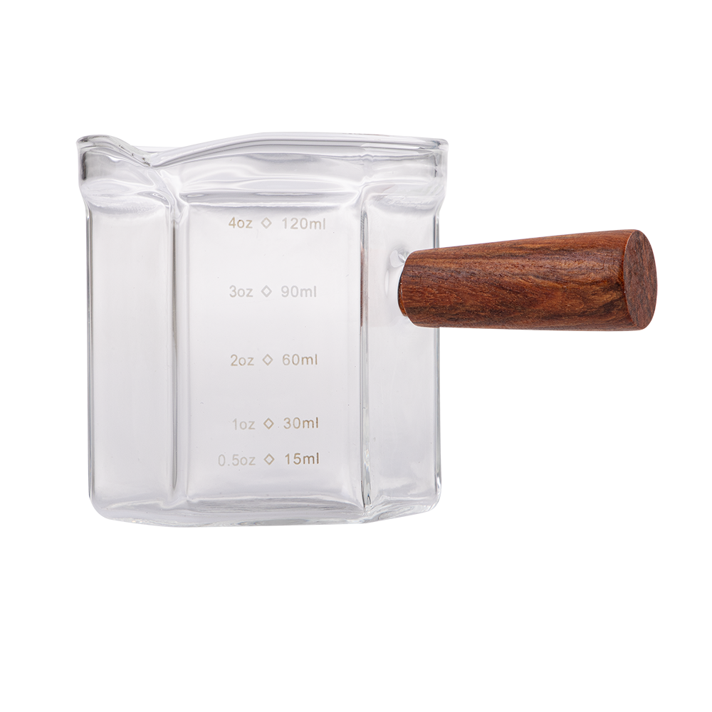 Casabarista Espresso Shot Glass with Wood Handle – 120ml / 4oz