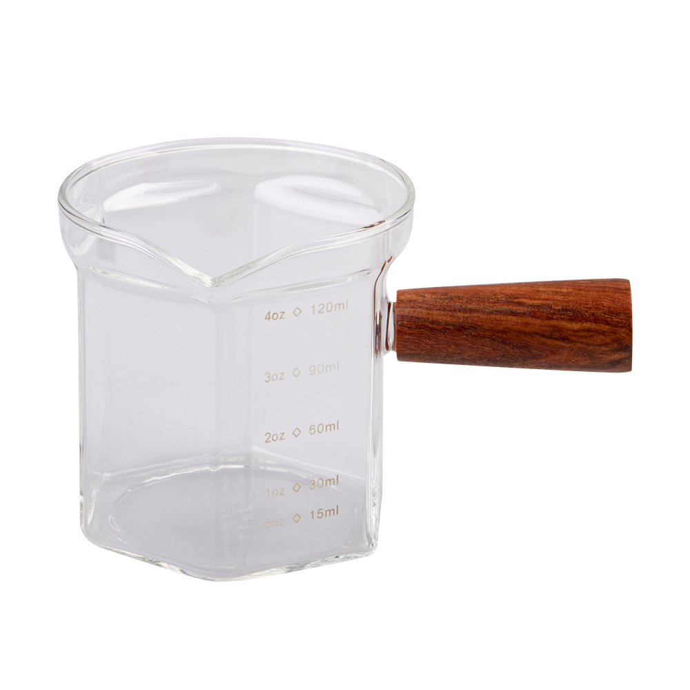 Casabarista Espresso Shot Glass with Wood Handle – 120ml / 4oz