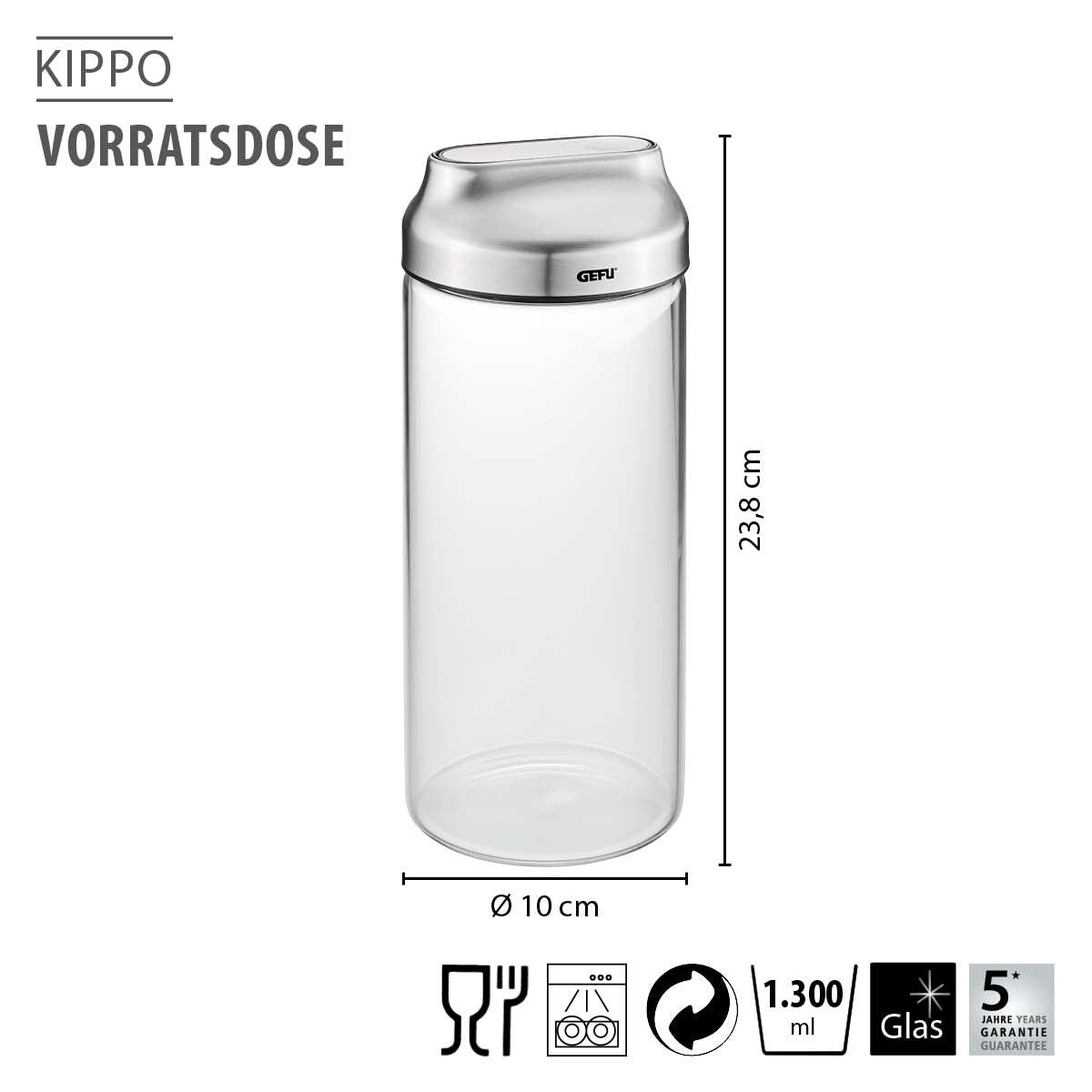GEFU KIPPO Food Storage Container - 1300ml