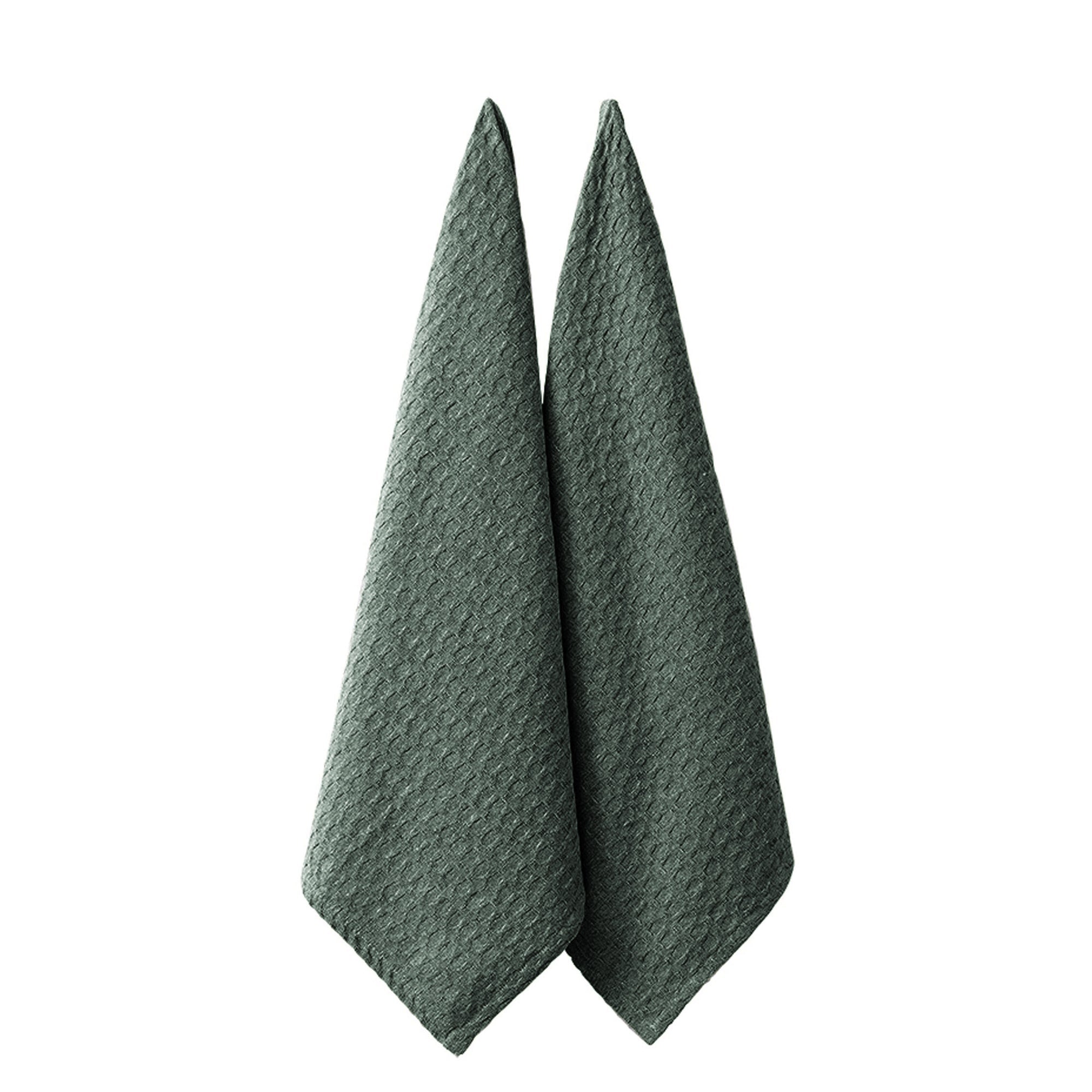 Eco Ladelle Eco Recycled Leaf 2pk Kitchen Towel