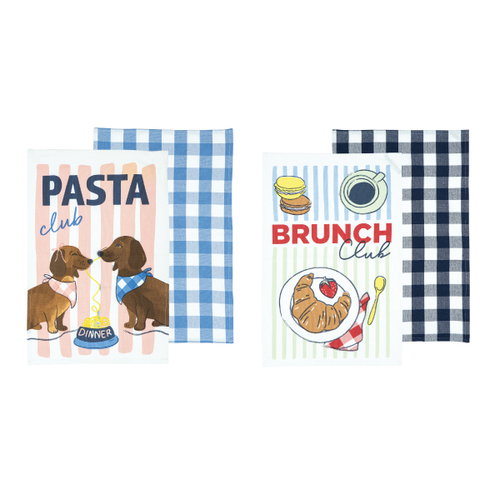 Ladelle Brightside Mixed Pack 12 Food 2pk Kitchen Towel