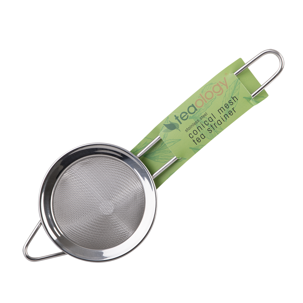 Teaology Stainless Steel Conical Mesh Tea Strainer – 7.5cm
