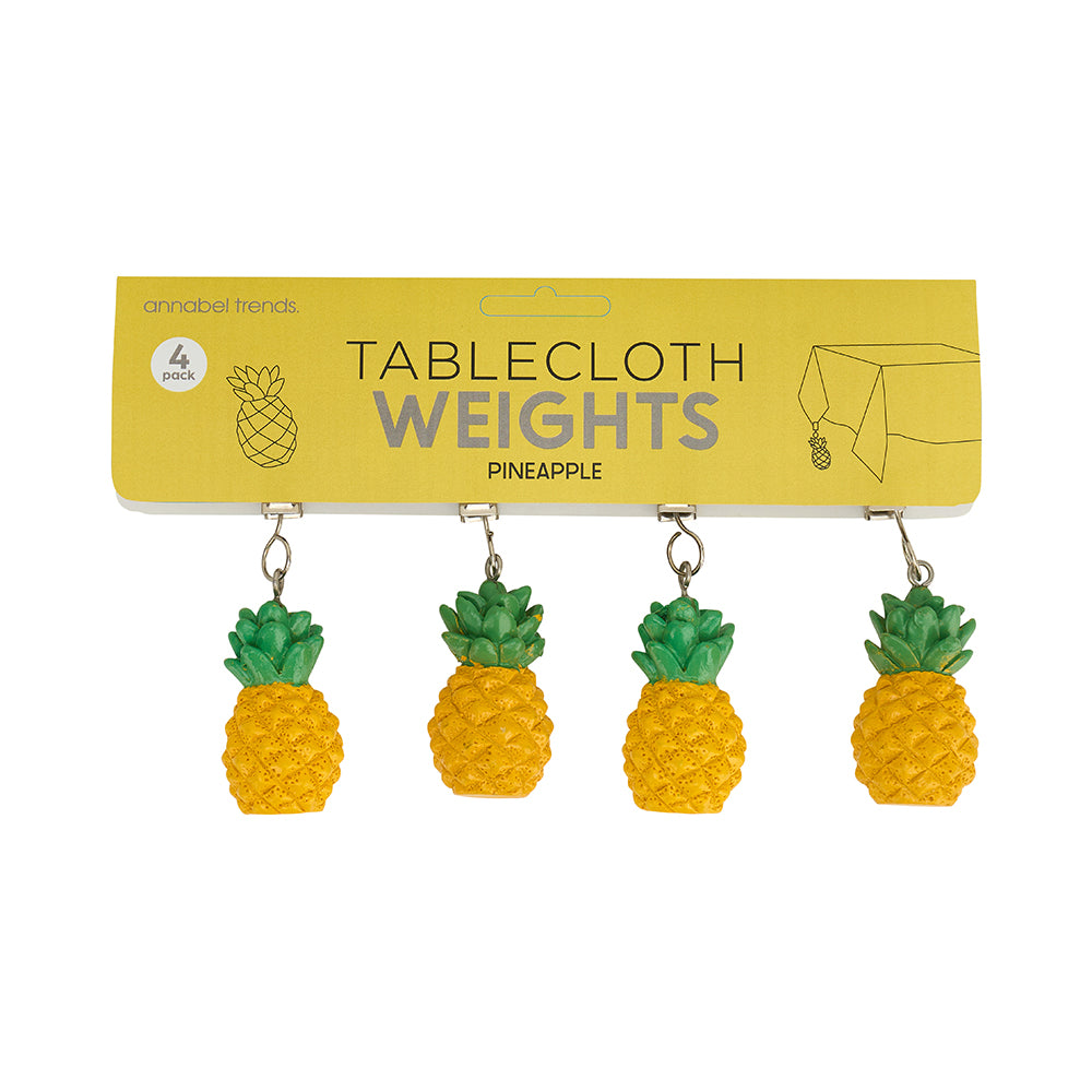 Annabel Trends Tablecloth Weights Clip On Pineapple