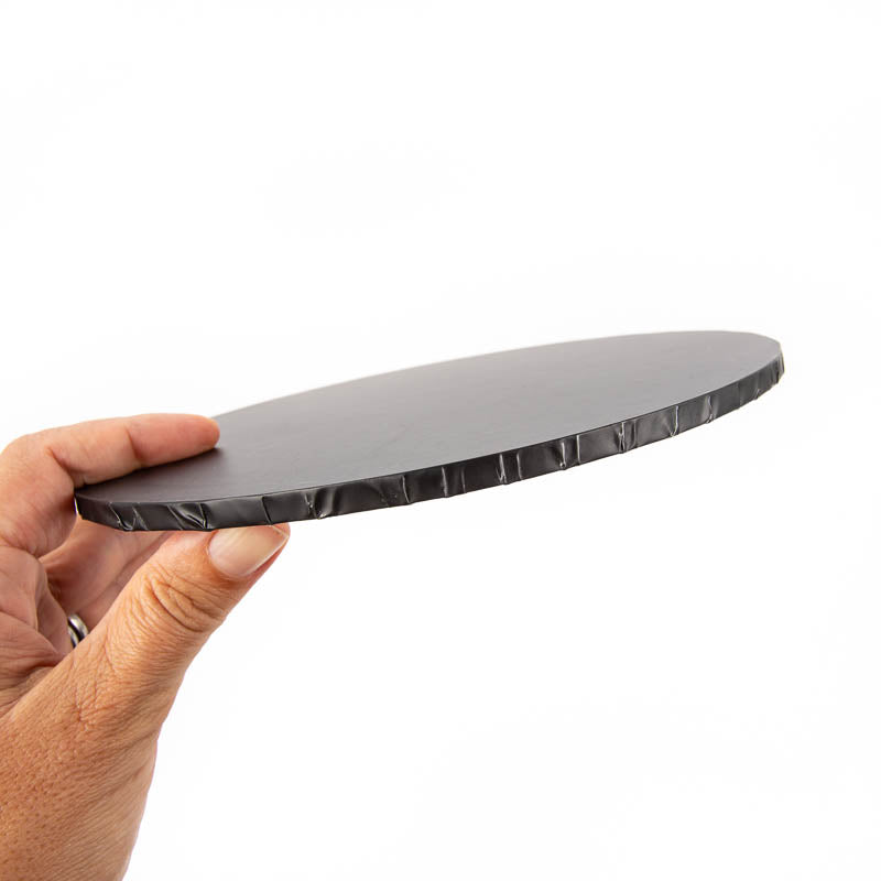 Papyrus Matte Masonite Cake Board Round Black 12in
