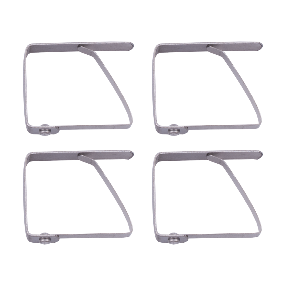 Appetito Stainless Steel Tablecloth Clips Set 4