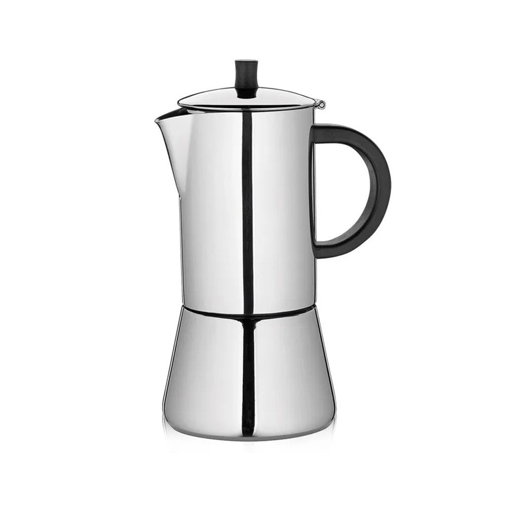Cilio Figaro Espresso Maker – Stainless Steel Mirror Polished, 6 Cup