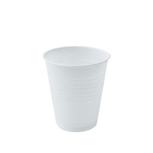 Essentials Plastic Cup White 180ml/6oz (50 Pack)