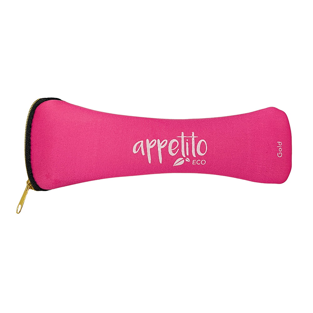 Appetito 6 Piece Stainless Steel Traveller’s Cutlery Set - Gold