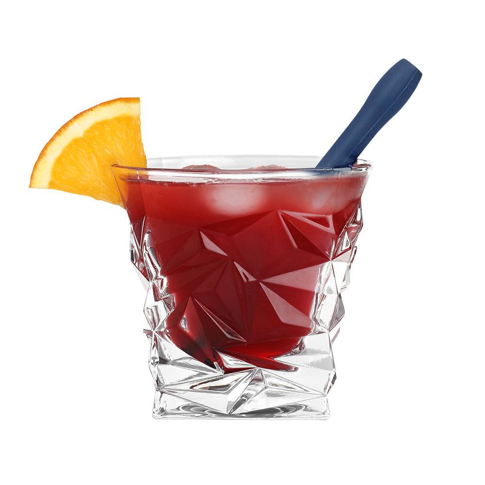 Appetito Silicone Cocktail Straws Set 5 with Brush - Assorted