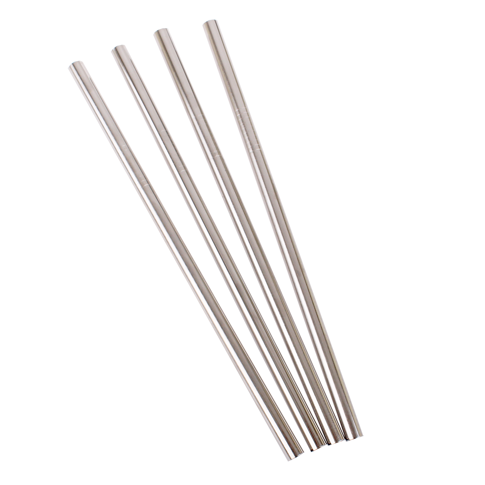 Appetito Stainless Steel Straight Smoothie Straw (Individual)