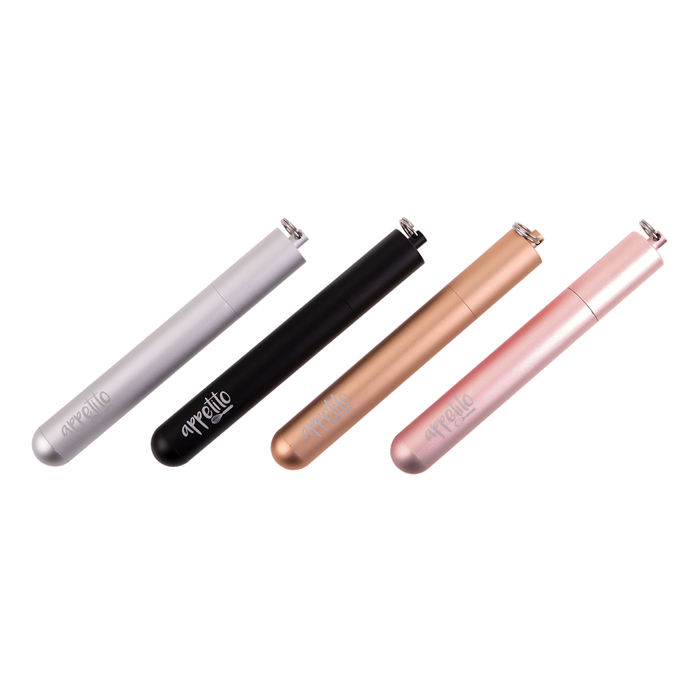 Appetito Stainless Steel Travel Straw Set