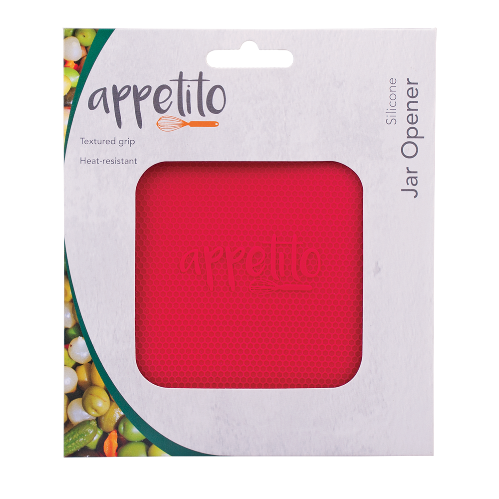 Appetito Silicone Jar Opener - Red