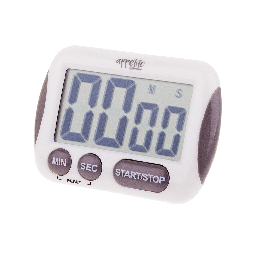 Appetito Digital Timer with Large LCD Display 100 Minutes - White