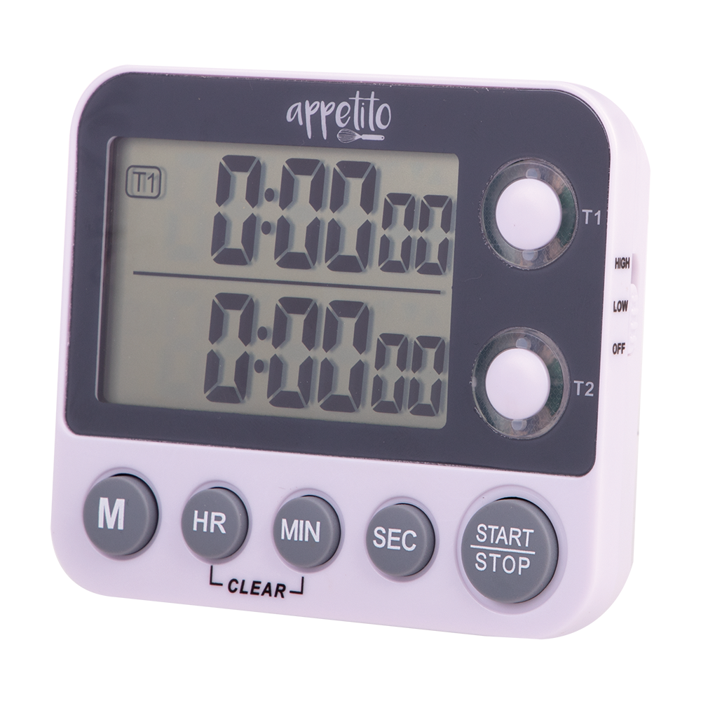 Appetito Dual Digital Timer 100 Hours