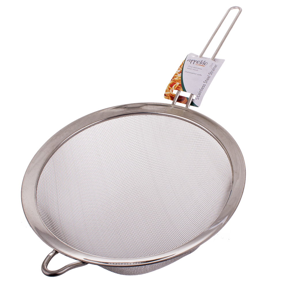 Appetito Stainless Steel Mesh Strainer 22.5cm