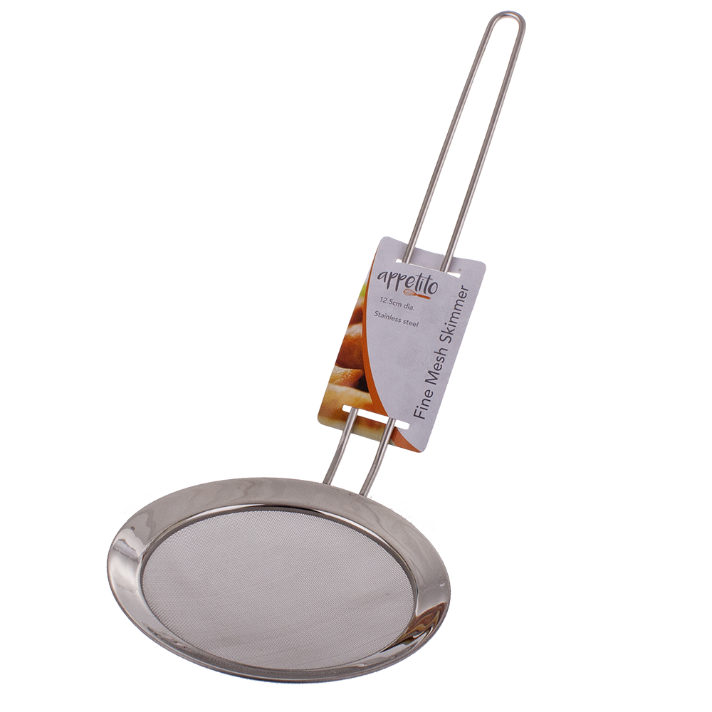 Appetito Stainless Steel Fine Mesh Skimmer 12.5cm
