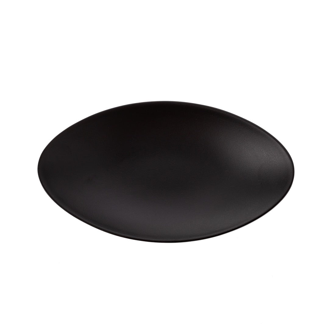 COUCOU Oval Plate 185x100mm - Matte Black