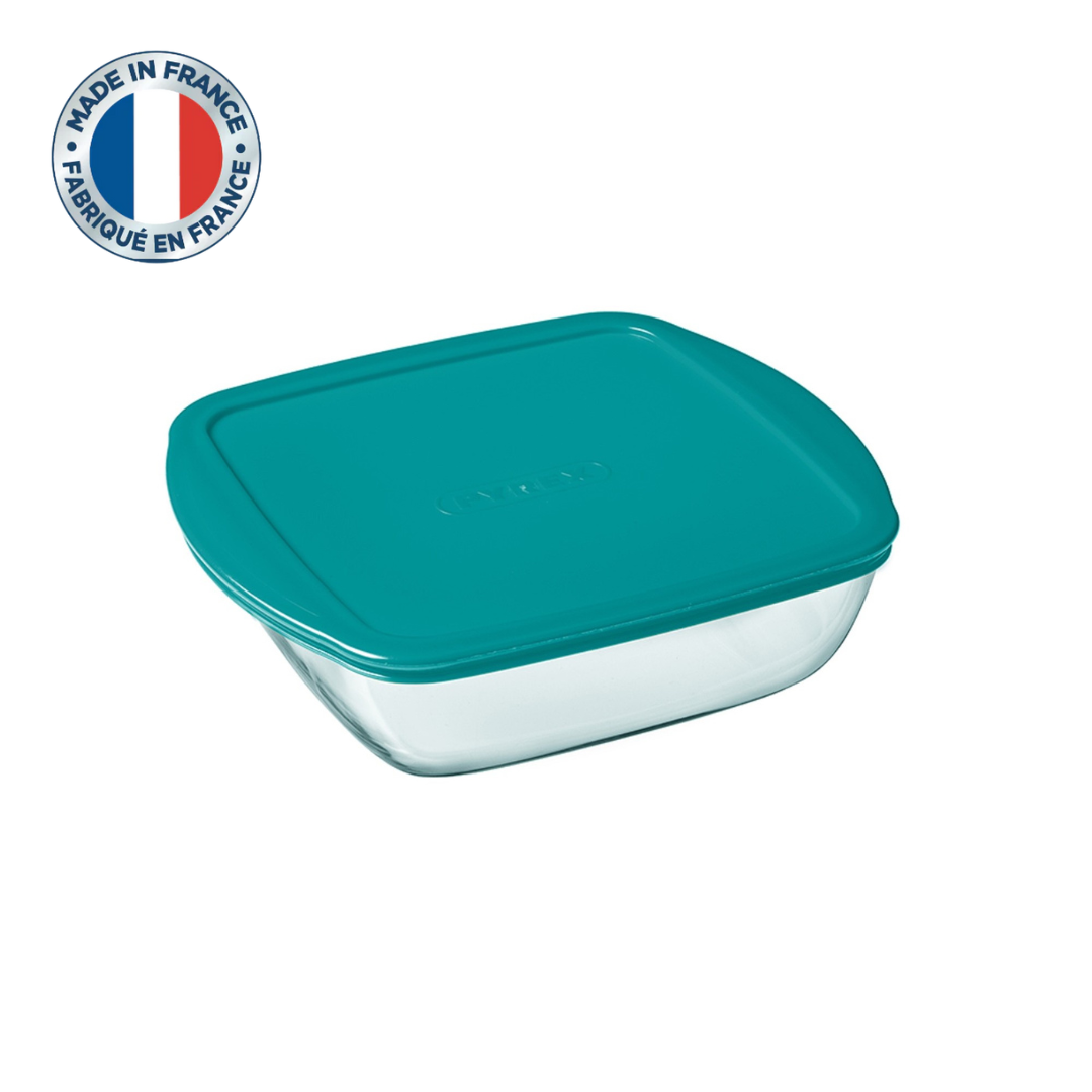 Pyrex Cook & Store Glass Square Container (2.2L)