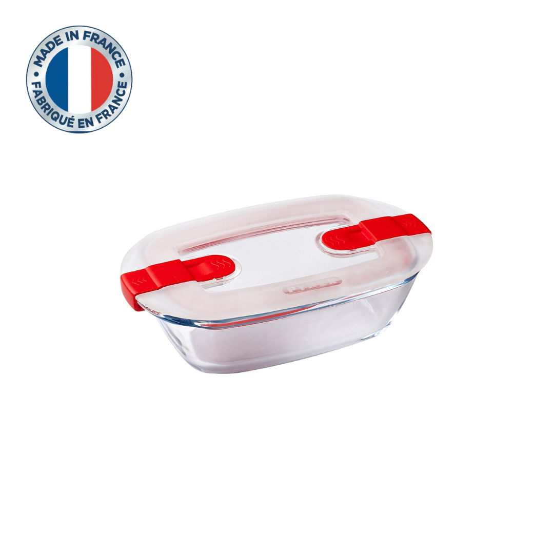 Pyrex Cook & Heat Glass Rectangle Container (400mL)