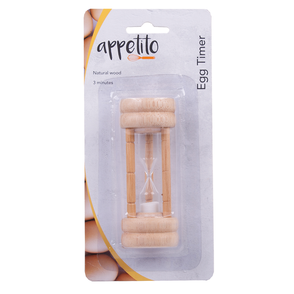 Appetito Natural Wood Egg Timer