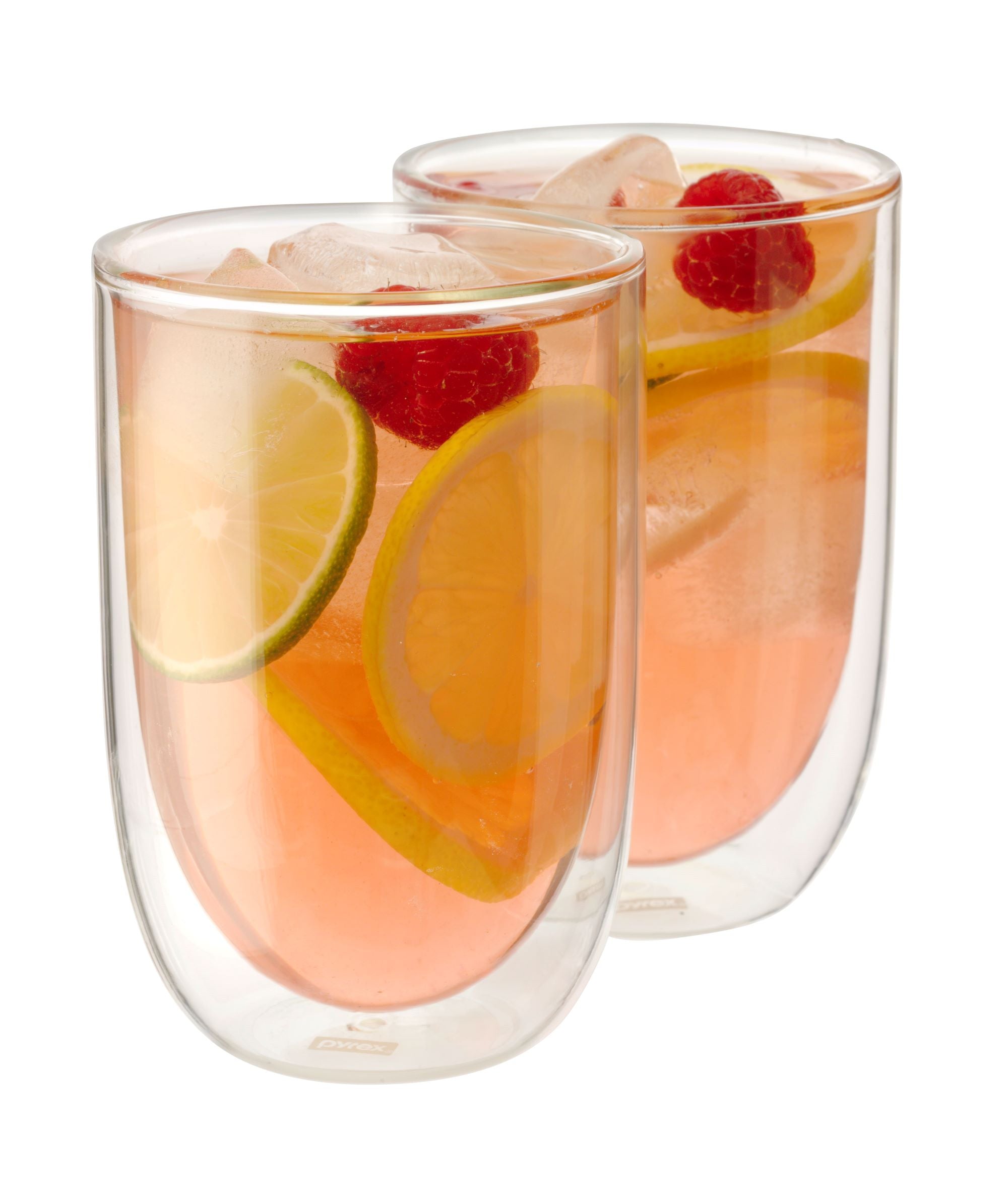 Pyrex Double Wall Glass 350mL - 2 Pack