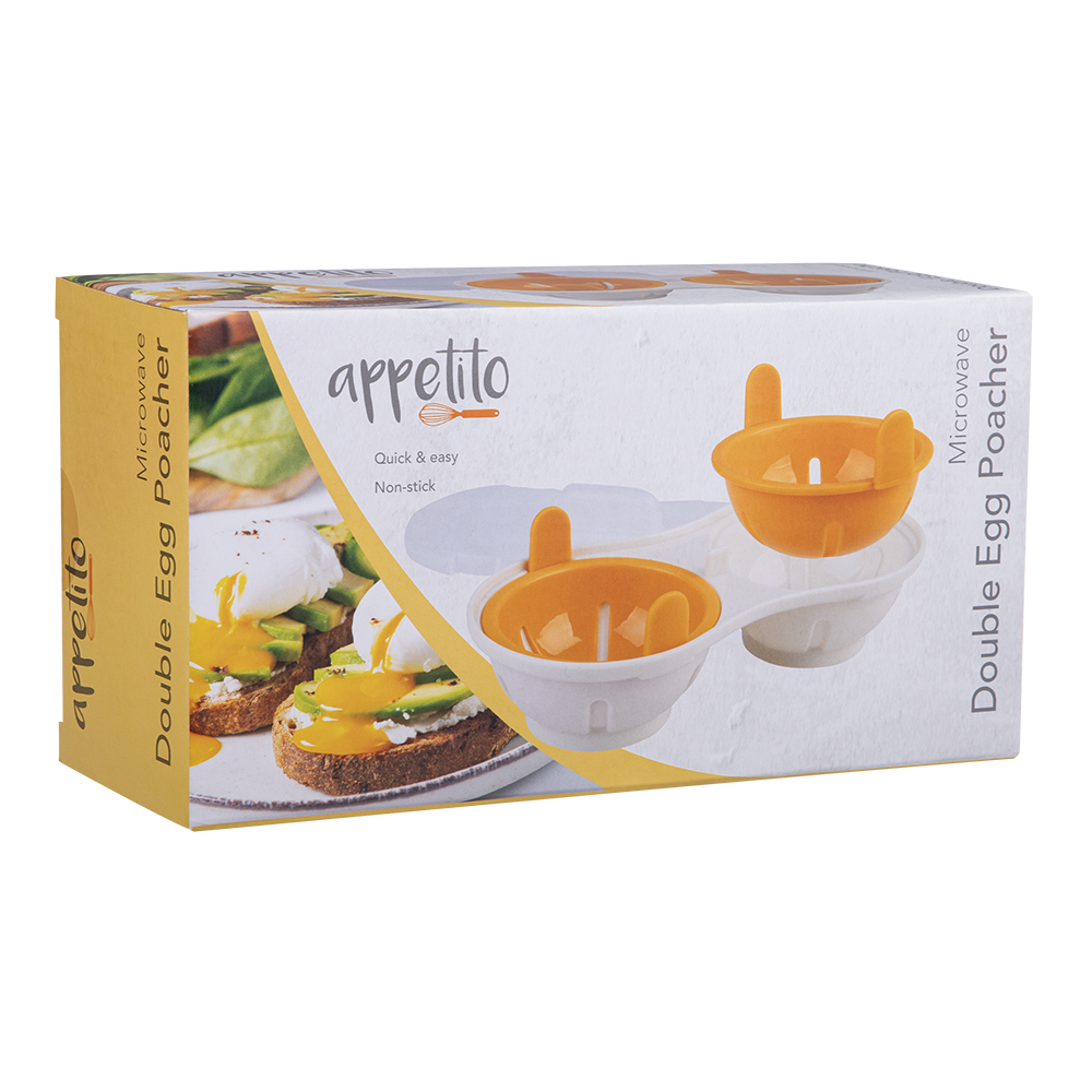 Appetito Microwave Double Egg Poacher