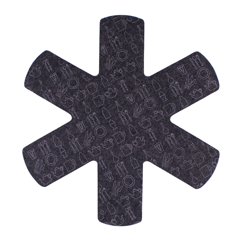 Appetito Pot & Pan Protectors Set 2 - Charcoal Grey