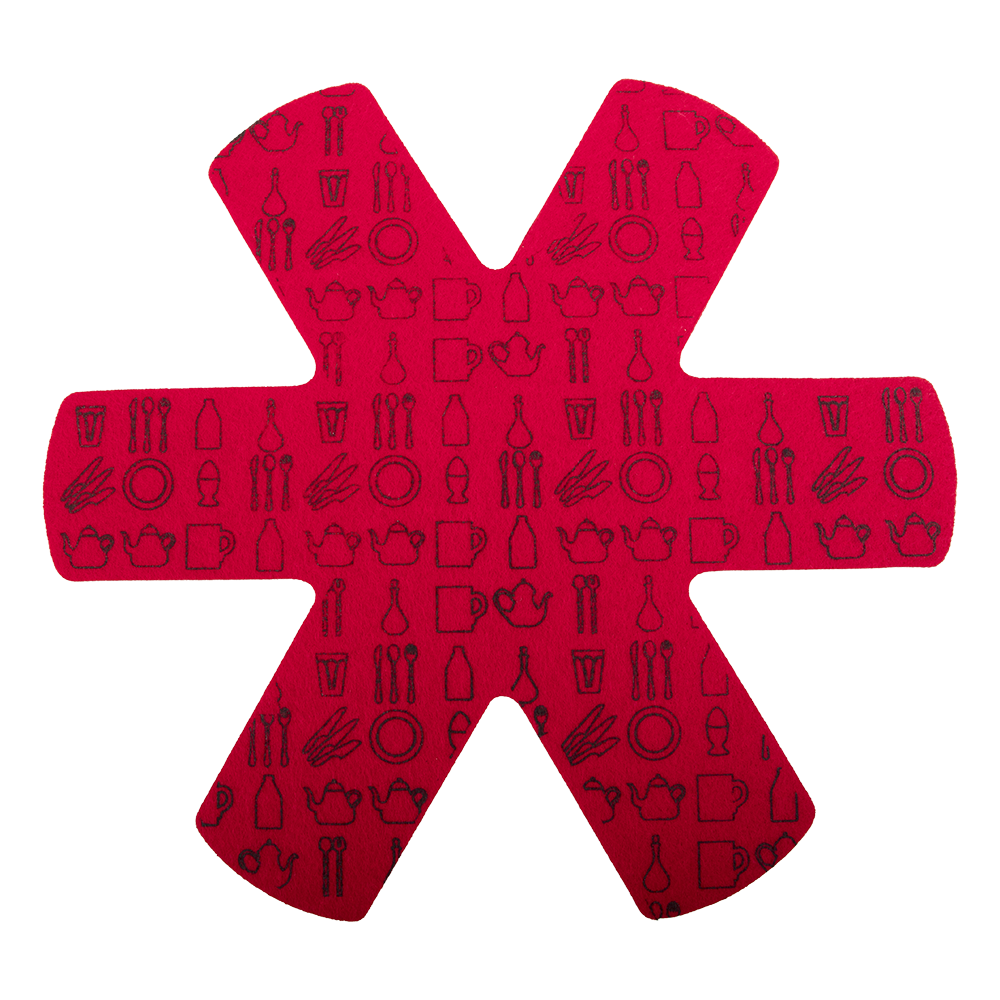 Appetito Pot & Pan Protectors Set 2 - Red