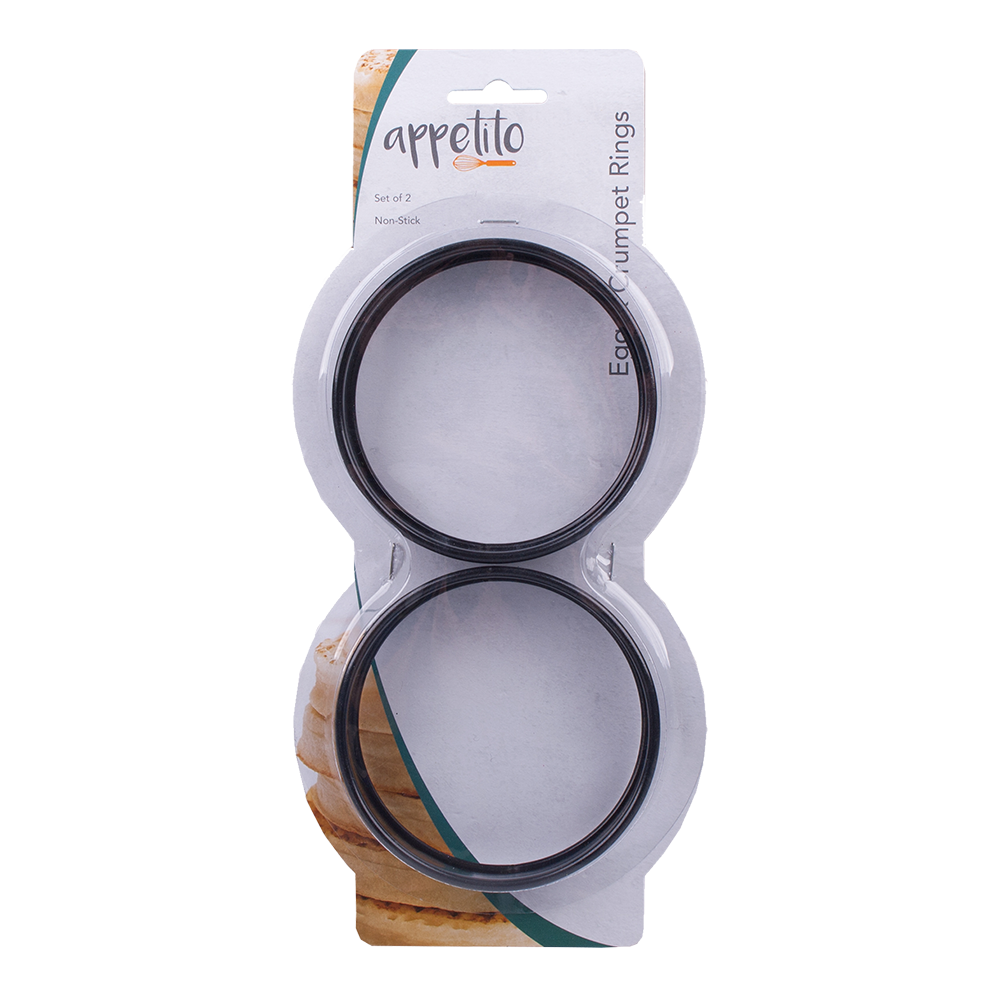 Appetito Non-Stick Egg/Crumpet Rings Set 2