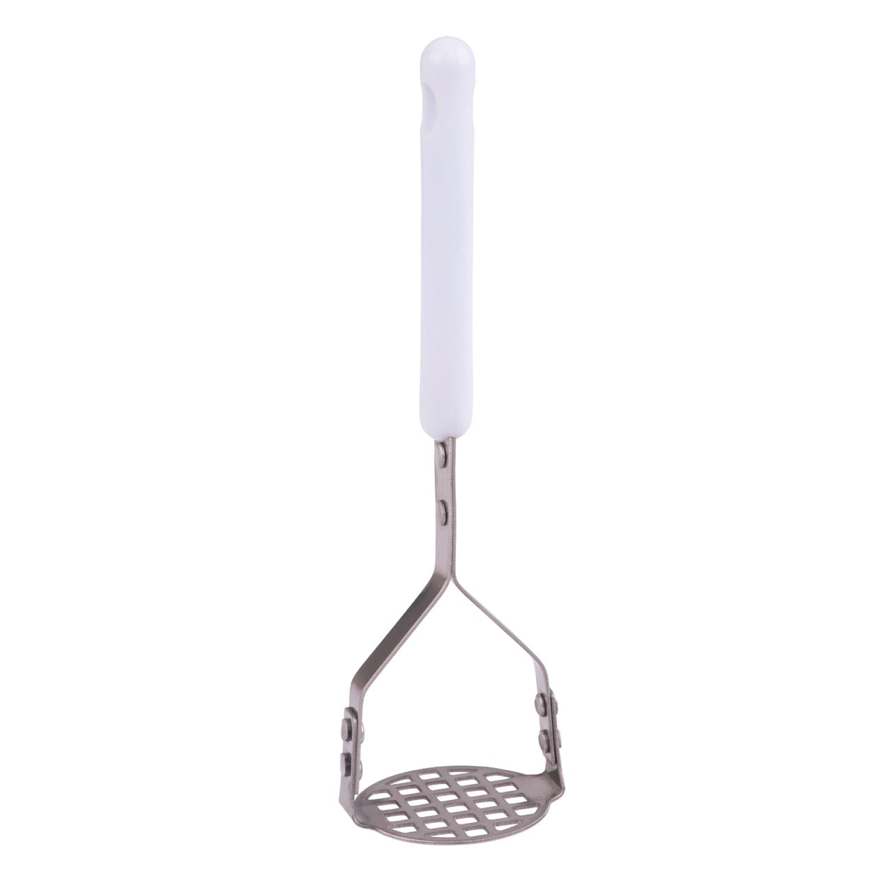 Appetito Stainless Steel Mini Masher – White