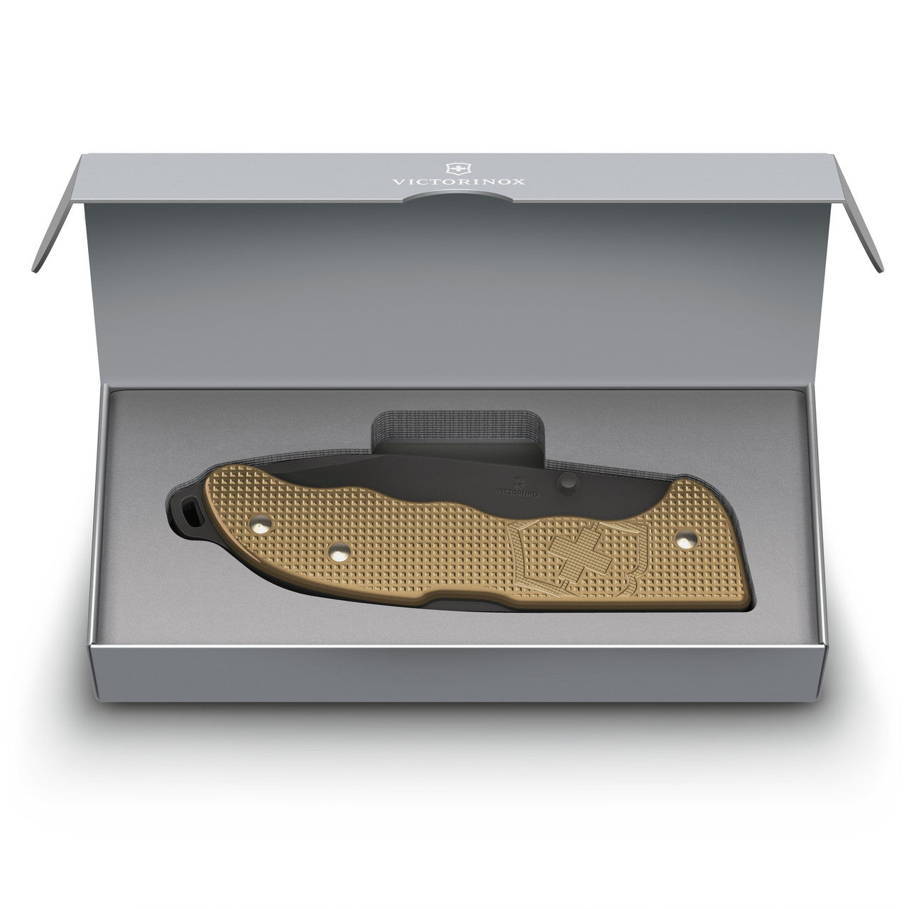 Victorinox Evoke Alox Swiss Army Knife - Black Oxide, Beige