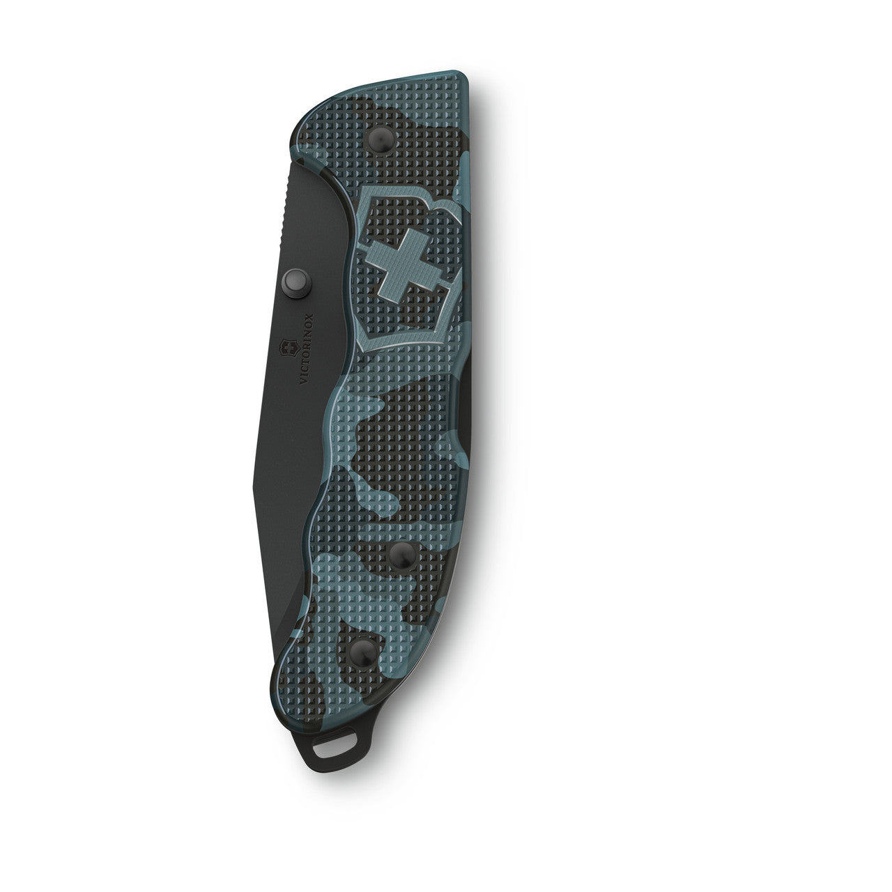Victorinox Evoke Alox Swiss Army Knife - Black Oxide Clip-point, navy camouflage