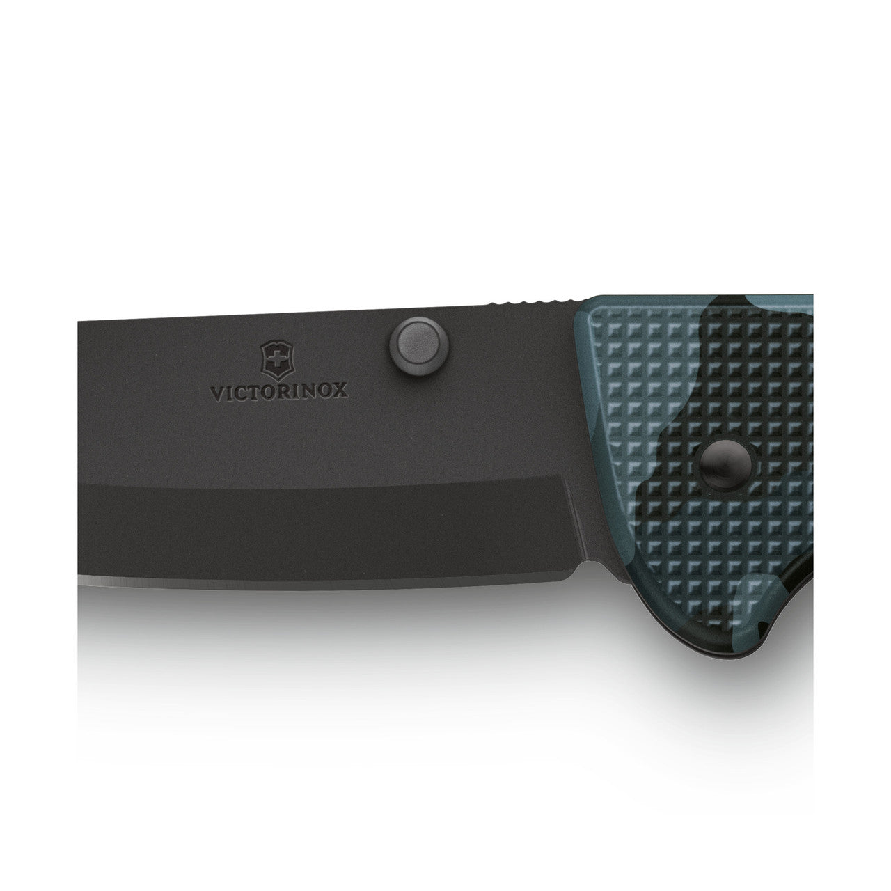 Victorinox Evoke Alox Swiss Army Knife - Black Oxide Clip-point, navy camouflage