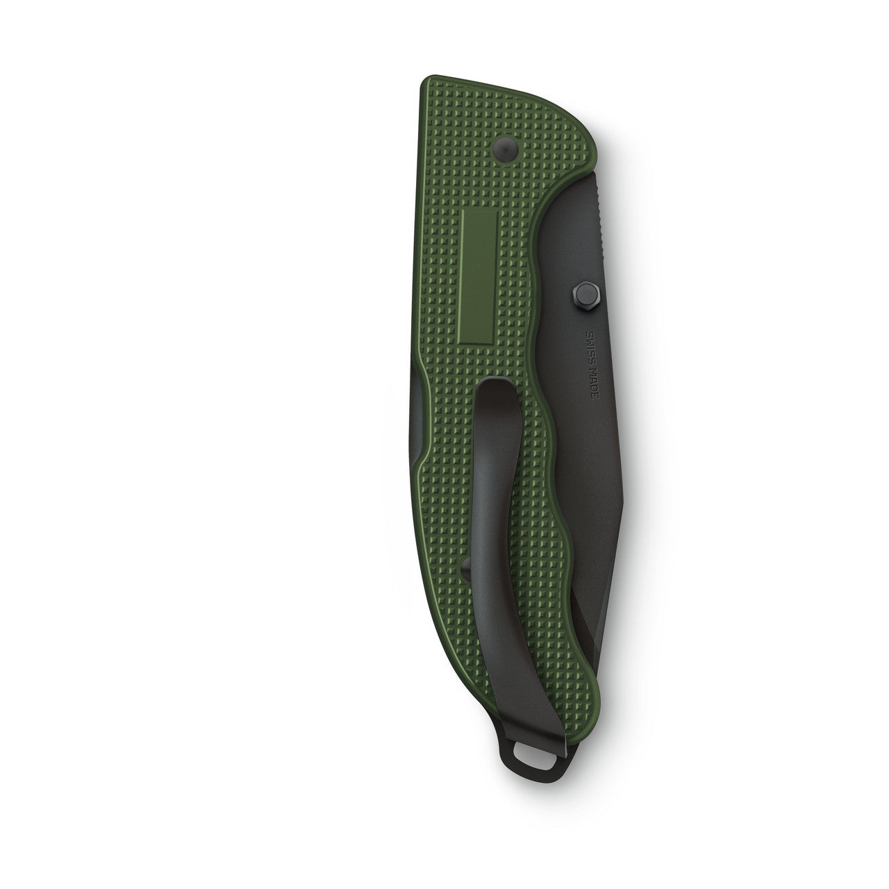 Victorinox Evoke Alox Swiss Army Knife - Black Oxide Clip-point, Olive Green
