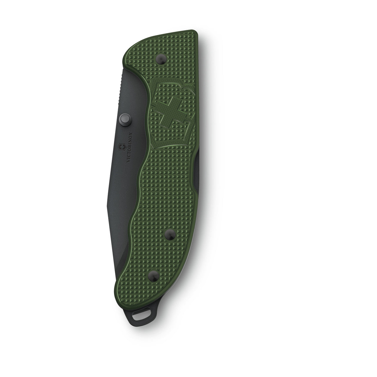 Victorinox Evoke Alox Swiss Army Knife - Black Oxide Clip-point, Olive Green