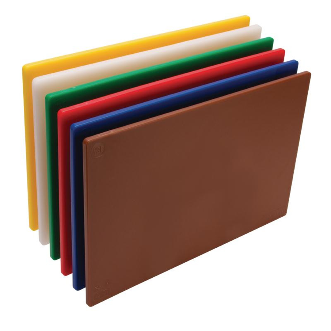 KH Classik Chef Cutting Board 400mm x 250mm x 13mm Set Of 6 Colors Pe