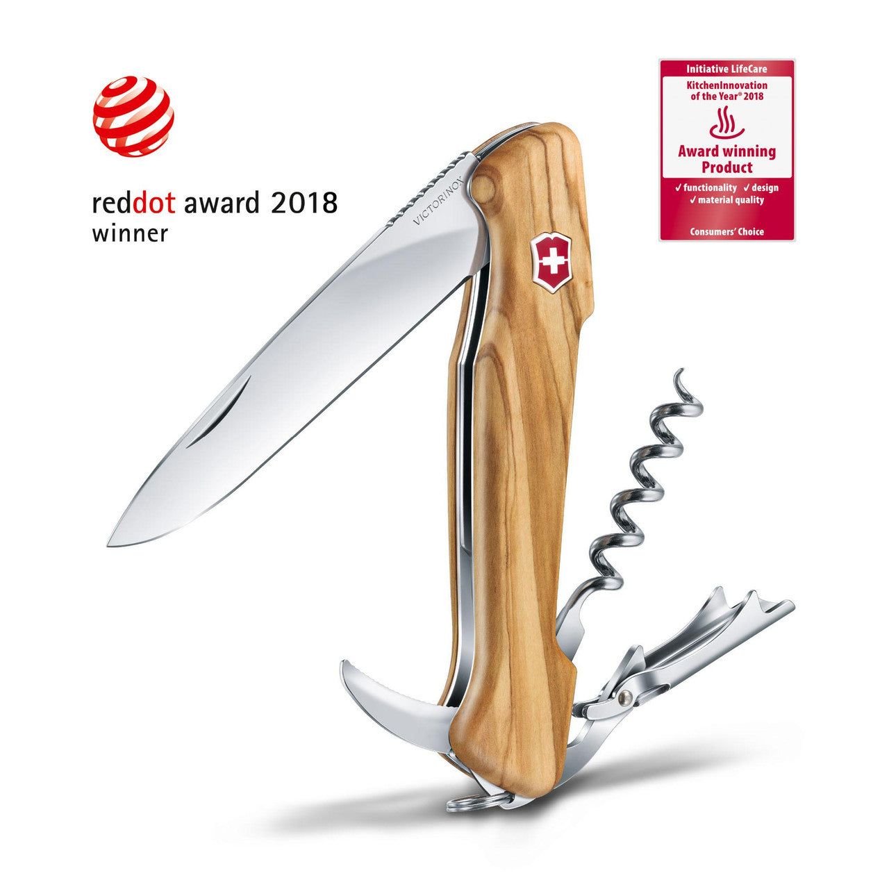 Victorinox Wine Master Swiss Army Knife - Olive Wood