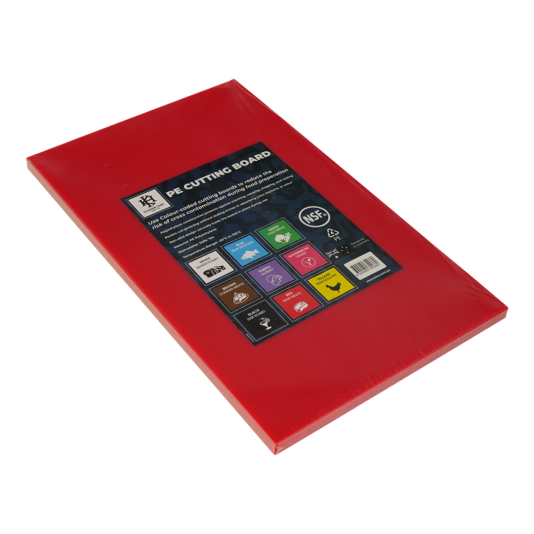 KH Classik Chef Cutting Board G/N 530mm x 325mm x 20mm Red Pe