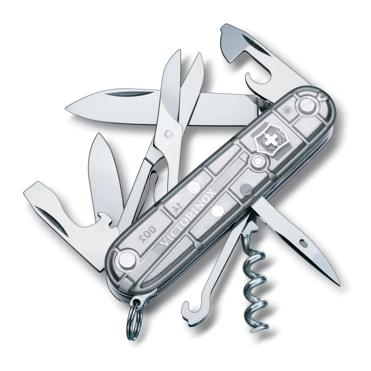 Victorinox Climber Swiss Army Knife - Silver Translucent