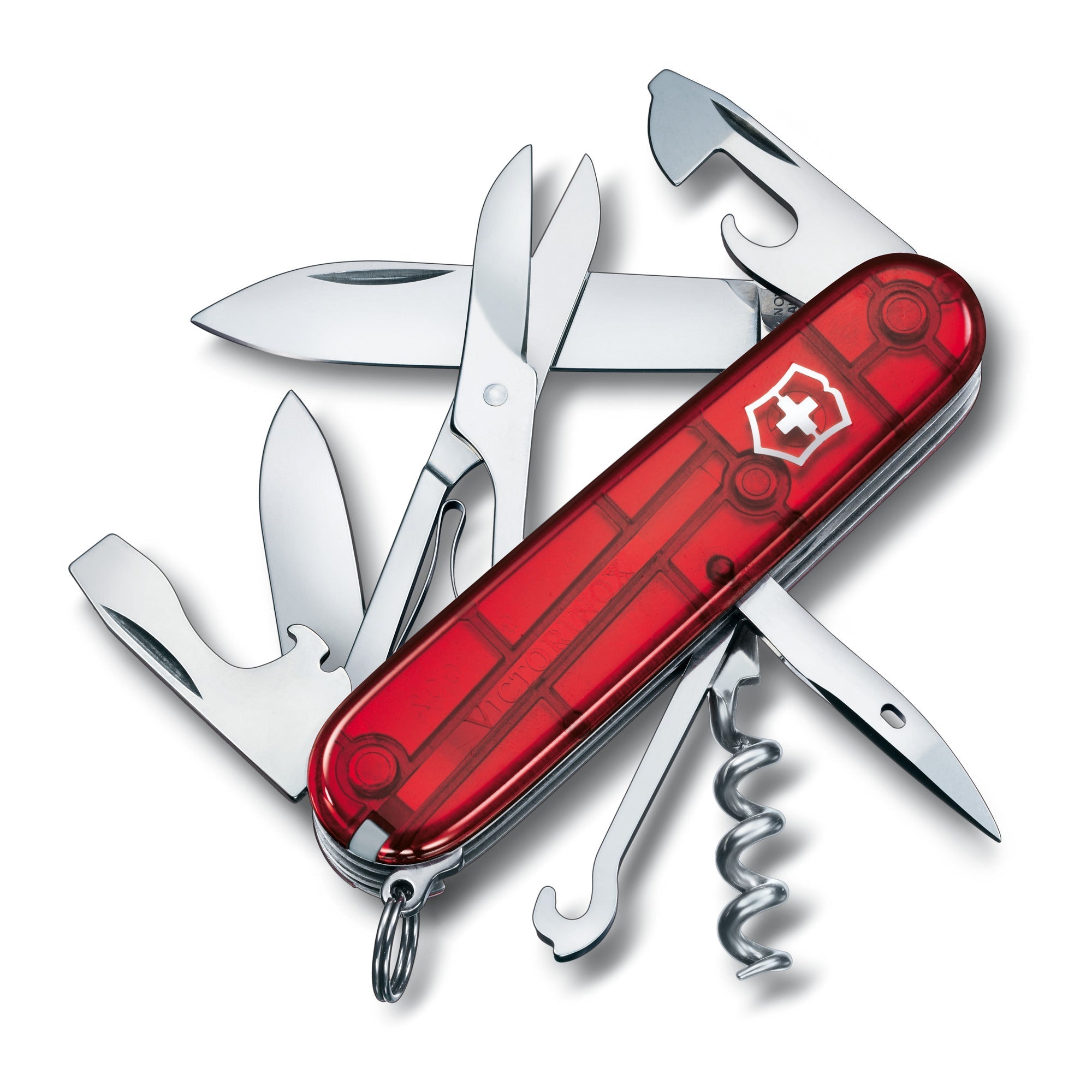 Victorinox Climber Swiss Army Knife Blue Transparent