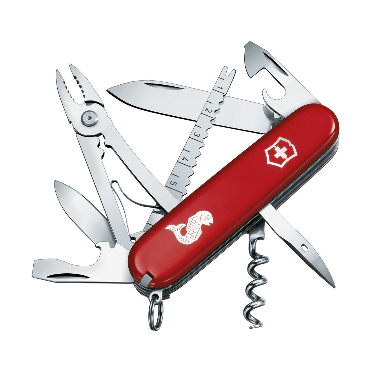 Victorinox Angler Swiss Army Knife - Classic Red