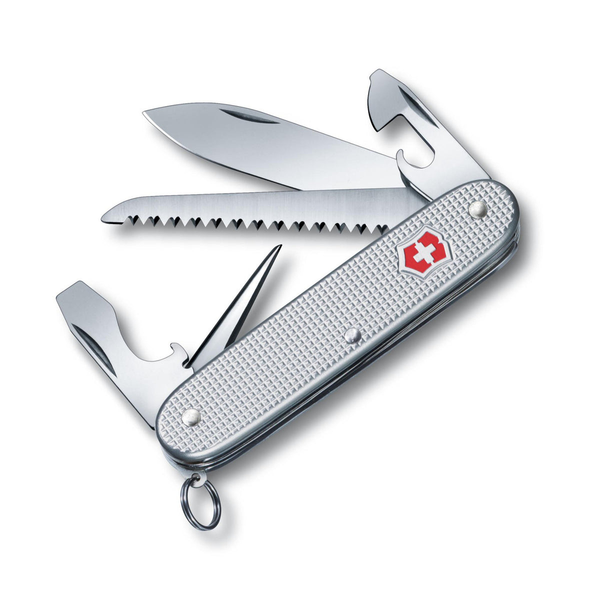 Victorinox Farmer Alox Swiss Army Knife (Silver)