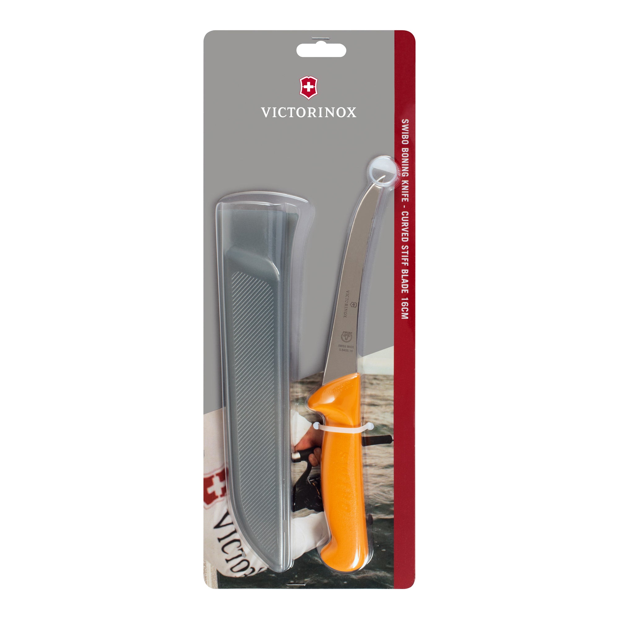 Victorinox Swibo Boning Knife with Sheath, 16cm, Stiff