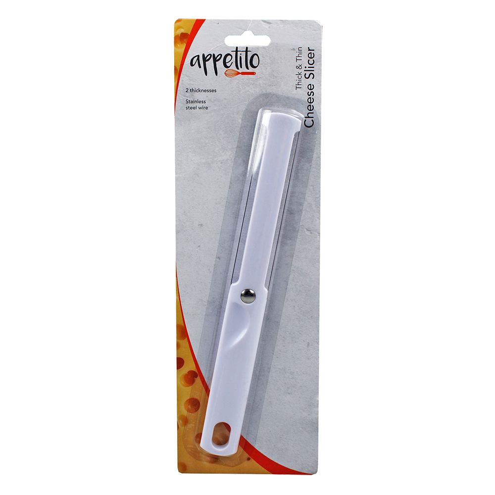 Appetito Cheese Slicer Thick & Thin - White