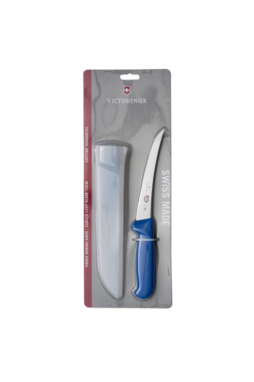 Victorinox Boning Knife - Curved Stiff Blade & Sheath, 15cm