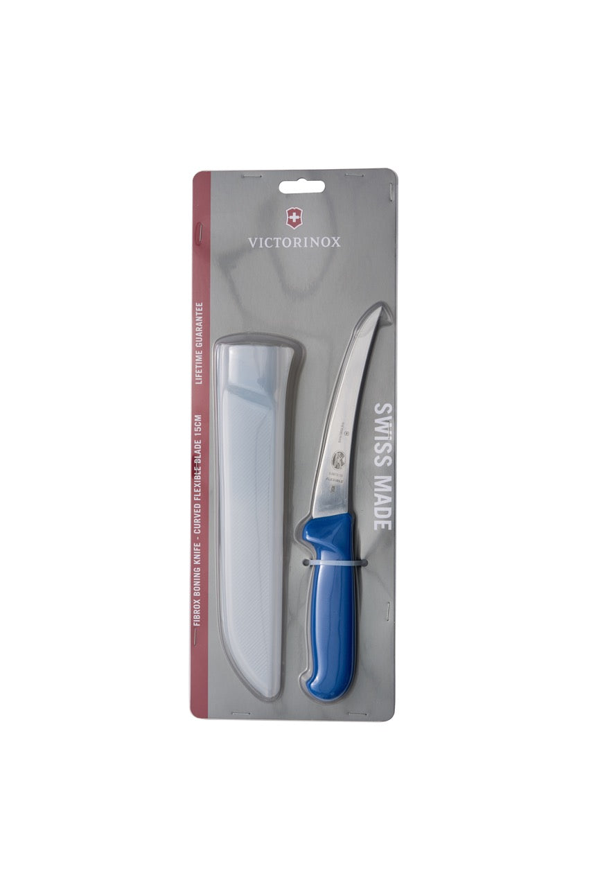 Victorinox Boning Knife - Curved Flexible Blade & Sheath, 15cm