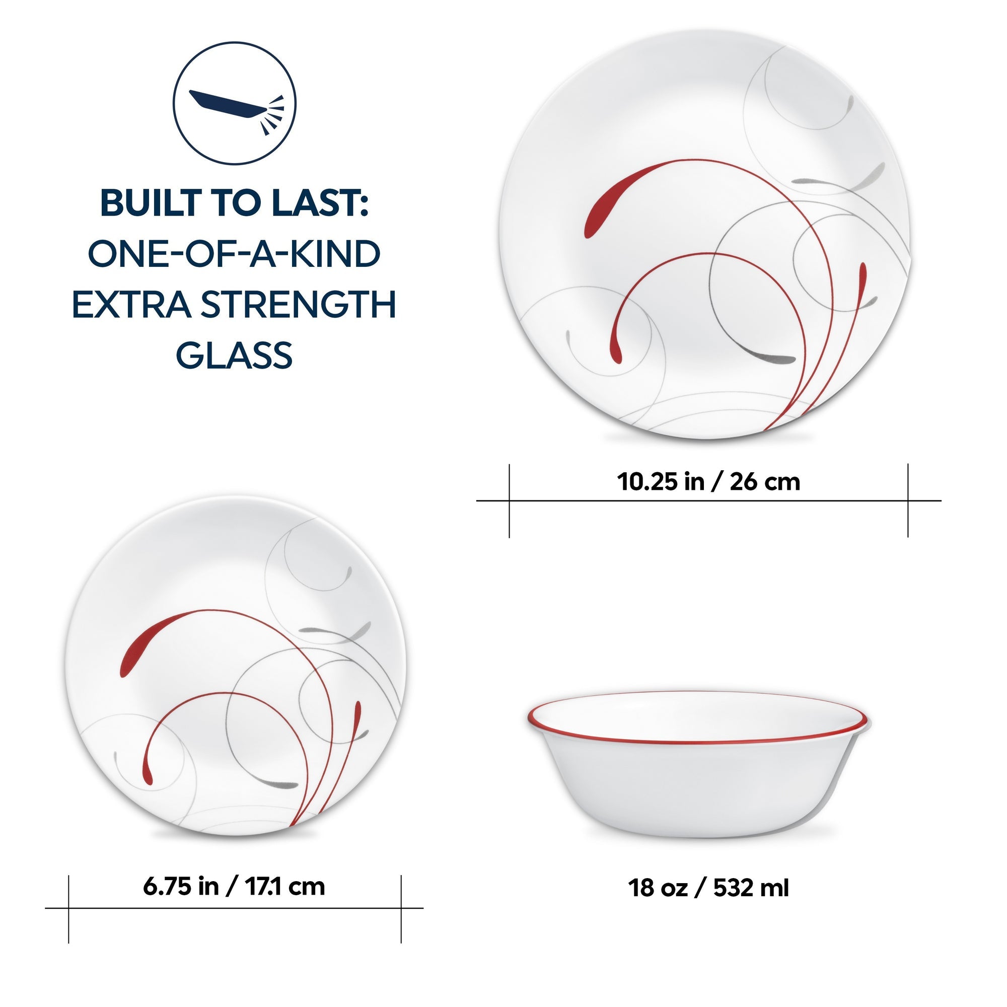 Corelle Splendor 12 Piece Dinner Set
